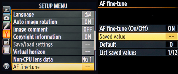 Nikon Calibration