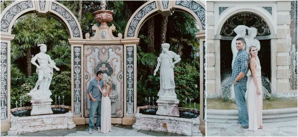 Sessione di ritratti di coppia nel giardino del Grand Hotel Des Iles Borromees
