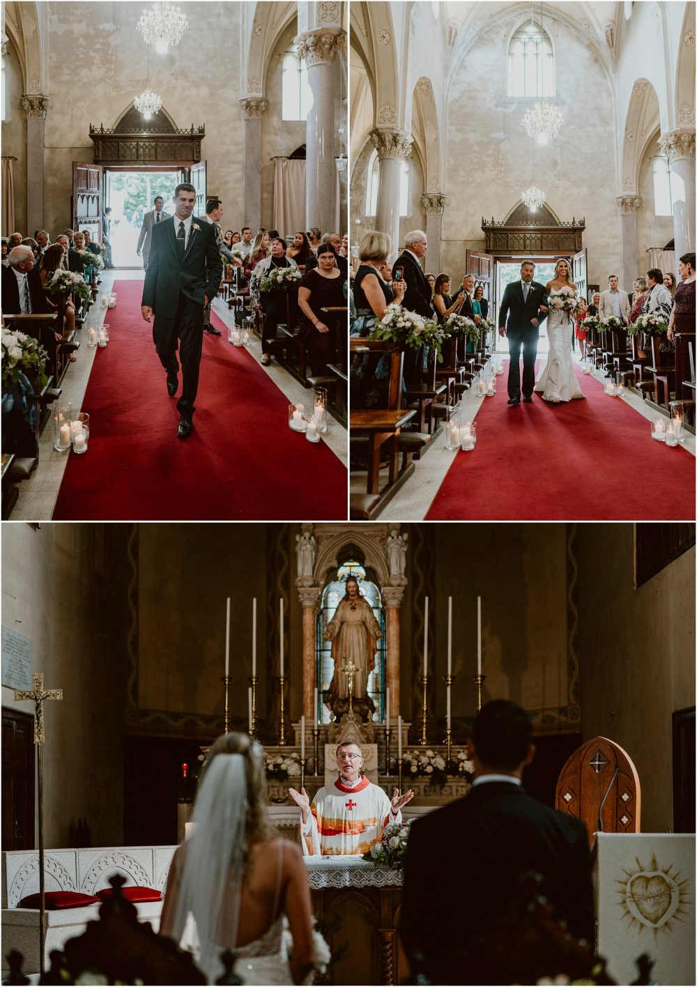 Chiesa parrocchiale dei SS. Giuseppe e Biagio entrata degli sposi, matrimonio Lago Maggiore Stresa