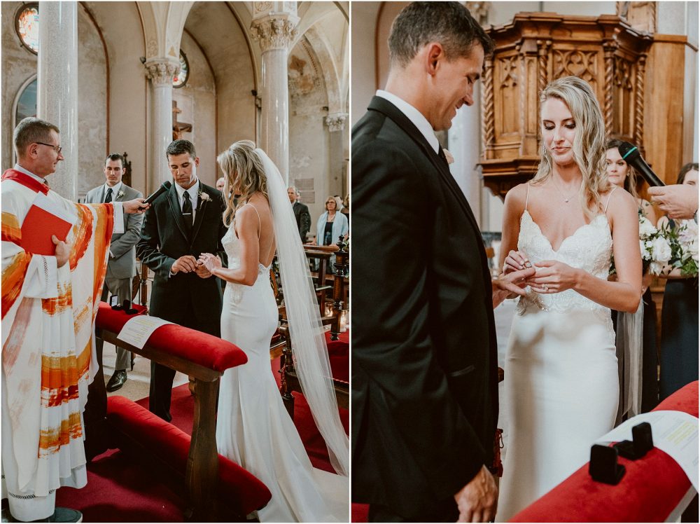 Chiesa parrocchiale dei SS. Giuseppe e Biagio scambio degli anelli, matrimonio Lago Maggiore Stresa