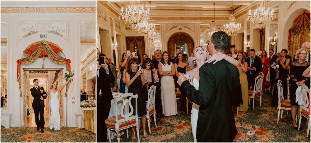 Grand Hotel Des Iles Borromees, matrimonio Lago Maggiore Stresa entrata degli sposi e primo ballo